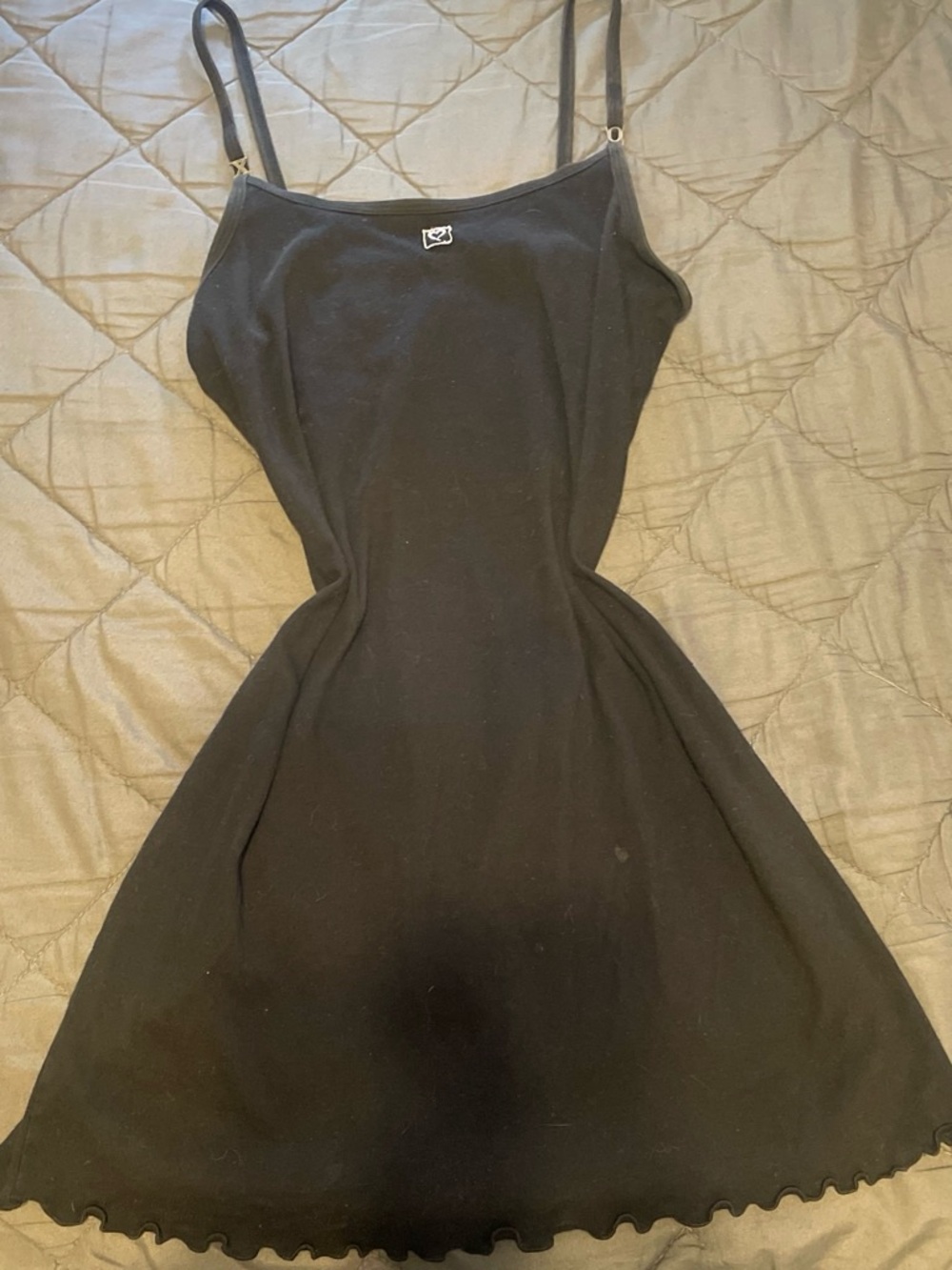 Black Spaghetti-Strap Mini Dress - Women